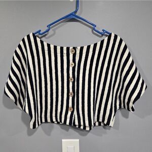 🐢 FP Beach Changing Tides Striped Crop Top!